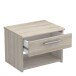 Nachttisch >Pricy 2< in Shannon Eiche aus Holzwerkstoff - 43x32x32cm (BxHxT)