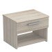 Nachttisch >Pricy 2< in Shannon Eiche aus Holzwerkstoff - 43x32x32cm (BxHxT)