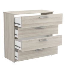Kommode >Pricy 2< in Shannon Eiche aus Holzwerkstoff - 80x81x38cm (BxHxT)