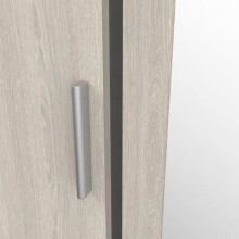 Kleiderschrank >Pricy 3< in Shannon Eiche aus Holzwerkstoff - 134x192x51 (BxHxT)