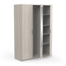 Kleiderschrank >Pricy 3< in Shannon Eiche aus Holzwerkstoff - 134x192x51 (BxHxT)