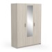Kleiderschrank >Pricy 3< in Shannon Eiche aus Holzwerkstoff - 134x192x51 (BxHxT)