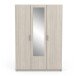 Kleiderschrank >Pricy 3< in Shannon Eiche aus Holzwerkstoff - 134x192x51 (BxHxT)