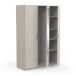 Kleiderschrank >Pricy 3< in Shannon Eiche aus Holzwerkstoff - 134x192x51 (BxHxT)