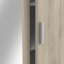 Kleiderschrank >Pricy 3< in Shannon Eiche aus Holzwerkstoff - 134x192x51 (BxHxT)