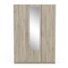 Kleiderschrank >Pricy 3< in Shannon Eiche aus Holzwerkstoff - 134x192x51 (BxHxT)