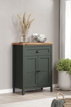 Garderoben-Set >Stanton< in Tannengrün/Eiche...