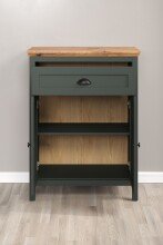 Garderoben-Set >Stanton< in Tannengrün/Eiche aus Holzwerkstoff