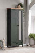 Garderoben-Set >Stanton< in Tannengrün/Eiche aus Holzwerkstoff