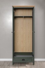 Garderoben-Set >Stanton< in Tannengrün/Eiche aus Holzwerkstoff