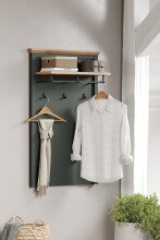 Garderoben-Set >Stanton< in Tannengrün/Eiche aus Holzwerkstoff