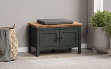 Garderoben-Set >Stanton< in Tannengrün/Eiche aus Holzwerkstoff