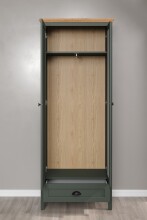 Garderoben-Set >Stanton< in Tannengrün/Eiche aus Holzwerkstoff
