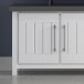Tv Lowboard >MIAMI< in Weiß/Grau aus Holz - 139,6x59x40cm (BxHxT)