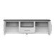 Tv Lowboard >MIAMI< in Weiß/Grau aus Holz - 179,8x59x40cm (BxHxT)