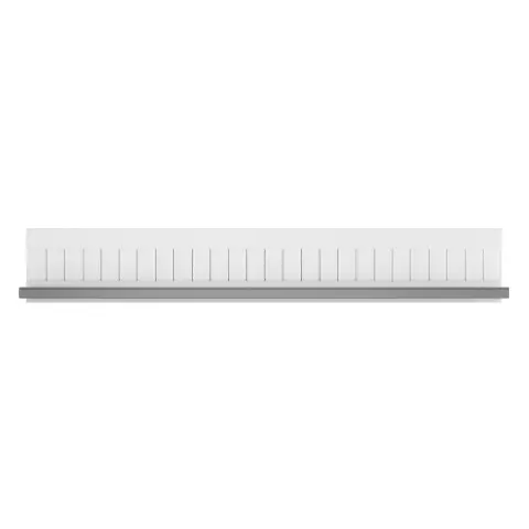 Wandboard >MIAMI< in Weiß/Grau aus Holz - 179x28x25,5cm (BxHxT)