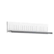 Wandboard >MIAMI< in Weiß/Grau aus Holz -...