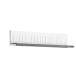 Wandboard >MIAMI< in Weiß/Grau aus Holz - 179x28x25,5cm (BxHxT)