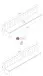 Wandboard >MIAMI< in Weiß/Grau aus Holz - 179x28x25,5cm (BxHxT)