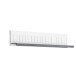Wandboard >MIAMI< in Weiß/Grau aus Holz - 179x28x25,5cm (BxHxT)