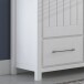 Highboard >MIAMI< in Weiß/Grau aus Holz - 139,6x147x40cm (BxHxT)
