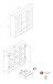Highboard >MIAMI< in Weiß/Grau aus Holz - 139,6x147x40cm (BxHxT)