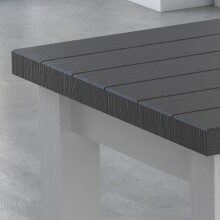 Couchtisch >MIAMI< in Weiß/Grau aus Holz - 120x46,5x60cm (BxHxT)