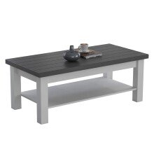 Couchtisch >MIAMI< in Weiß/Grau aus Holz -...
