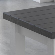 Couchtisch >MIAMI< in Weiß/Grau aus Holz - 120x46,5x60cm (BxHxT)