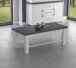 Couchtisch >MIAMI< in Weiß/Grau aus Holz - 120x46,5x60cm (BxHxT)