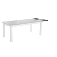 Ansteckplatte >MIAMI< in Weiß/Grau aus Holz - 40x4x89,6cm (BxHxT)