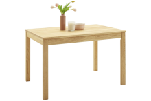 Esstisch >ANKARA< in Wildeiche geölt aus Massivholz - 80x120x75cm (LxBxH)