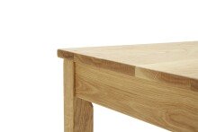 Esstisch >ANKARA< in Wildeiche geölt aus Massivholz - 80x120x75cm (LxBxH)