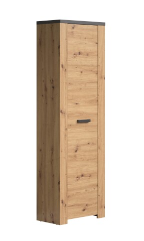 Garderobenschrank >Follow< in Artisan Eiche Melamin - 62x199x35 (BxHxT)