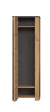 Garderobenschrank >Follow< in Artisan Eiche Melamin - 62x199x35 (BxHxT)