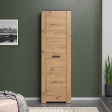 Garderobenschrank >Follow< in Artisan Eiche Melamin - 62x199x35 (BxHxT)