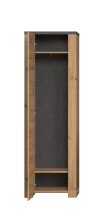 Garderobenschrank >Follow< in Artisan Eiche Melamin - 62x199x35 (BxHxT)