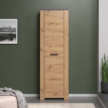 Garderobenschrank >Follow< in Artisan Eiche Melamin - 62x199x35 (BxHxT)
