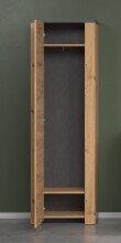 Garderobenschrank >Follow< in Artisan Eiche Melamin - 62x199x35 (BxHxT)