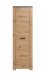 Garderobenschrank >Follow< in Artisan Eiche Melamin - 62x199x35 (BxHxT)