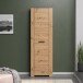 Garderobenschrank >Follow< in Artisan Eiche Melamin - 62x199x35 (BxHxT)