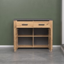 Kommode >Follow< in Artisan Eiche Melamin - 116x91x35 (BxHxT)