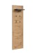 Garderobenpaneel >Follow< in Lichtgrau/Artisan Eiche  - 62x199x26 (BxHxT)
