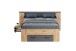 Bettgestell >Follow< in Artisan Eiche Melamin - 190x87x203 (BxHxT)