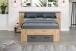 Bettgestell >Follow< in Artisan Eiche Melamin - 190x87x203 (BxHxT)