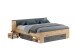 Bettgestell >Follow< in Artisan Eiche Melamin - 230x87x203 (BxHxT)