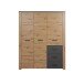 Kleiderschrank >Follow< in Artisan Eiche Melamin - 171x212x60 (BxHxT)