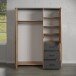 Kleiderschrank >Follow< in Artisan Eiche Melamin - 171x212x60 (BxHxT)
