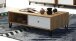 Couchtisch >Touch< in Weiß Matt Tiefzieh - 110x37x60 (BxHxT)