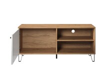 TV-Bank >Touch< in Weiß Matt Tiefzieh - 123x56x40 (BxHxT)